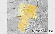 Physical 3D Map of Vitoria D Conqui, desaturated