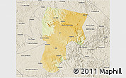 Physical 3D Map of Vitoria D Conqui, shaded relief outside