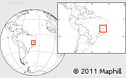 Blank Location Map of Vitoria D Conqui, within the entire country