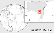 Blank Location Map of Vitoria D Conqui, highlighted parent region