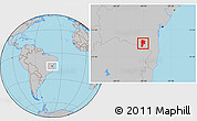 Gray Location Map of Vitoria D Conqui