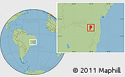 Savanna Style Location Map of Vitoria D Conqui