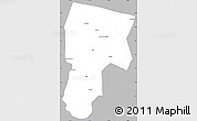Gray Simple Map of Vitoria D Conqui, single color outside