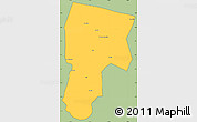 Savanna Style Simple Map of Vitoria D Conqui, cropped outside
