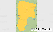 Savanna Style Simple Map of Vitoria D Conqui