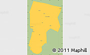 Savanna Style Simple Map of Vitoria D Conqui, single color outside