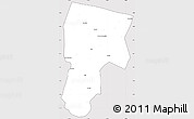 Silver Style Simple Map of Vitoria D Conqui, cropped outside