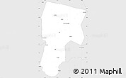 Silver Style Simple Map of Vitoria D Conqui