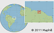 Savanna Style Location Map of Granja