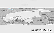 Gray Panoramic Map of Granja