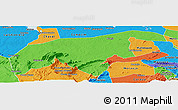 Political Panoramic Map of Granja
