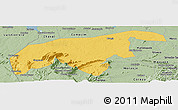 Savanna Style Panoramic Map of Granja