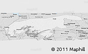 Silver Style Panoramic Map of Granja