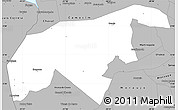 Gray Simple Map of Granja