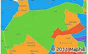 Political Simple Map of Granja
