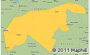 Savanna Style Simple Map of Granja