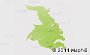 Physical 3D Map of Quixeramobim, cropped outside