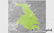 Physical 3D Map of Quixeramobim, desaturated