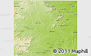 Physical 3D Map of Quixeramobim