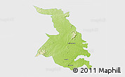 Physical 3D Map of Quixeramobim, single color outside