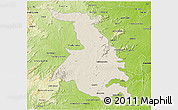 Shaded Relief 3D Map of Quixeramobim, physical outside