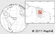 Blank Location Map of Quixeramobim, highlighted parent region