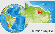 Physical Location Map of Quixeramobim