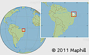 Savanna Style Location Map of Quixeramobim, highlighted parent region, within the entire country