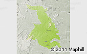 Physical Map of Quixeramobim, lighten, semi-desaturated