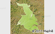 Physical Map of Quixeramobim, satellite outside