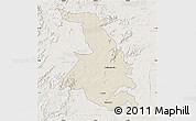 Shaded Relief Map of Quixeramobim, lighten