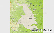 Shaded Relief Map of Quixeramobim, physical outside
