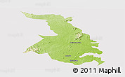 Physical Panoramic Map of Quixeramobim, cropped outside