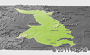 Physical Panoramic Map of Quixeramobim, darken, desaturated