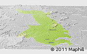 Physical Panoramic Map of Quixeramobim, lighten, desaturated