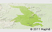 Physical Panoramic Map of Quixeramobim, lighten