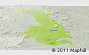 Physical Panoramic Map of Quixeramobim, lighten, semi-desaturated