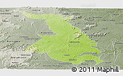 Physical Panoramic Map of Quixeramobim, semi-desaturated