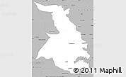 Gray Simple Map of Quixeramobim