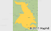 Savanna Style Simple Map of Quixeramobim