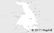 Silver Style Simple Map of Quixeramobim