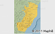 Savanna Style 3D Map of Espiritu Santo