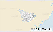 Classic Style 3D Map of Alfredo Chaves, single color outside