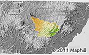 Physical 3D Map of Alfredo Chaves, desaturated