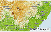 Physical 3D Map of Alfredo Chaves