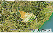 Physical 3D Map of Alfredo Chaves, satellite outside