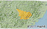 Savanna Style 3D Map of Alfredo Chaves