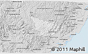 Silver Style 3D Map of Alfredo Chaves