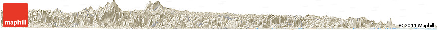 Shaded Relief Horizon Map of Alfredo Chaves