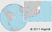 Gray Location Map of Alfredo Chaves, highlighted parent region